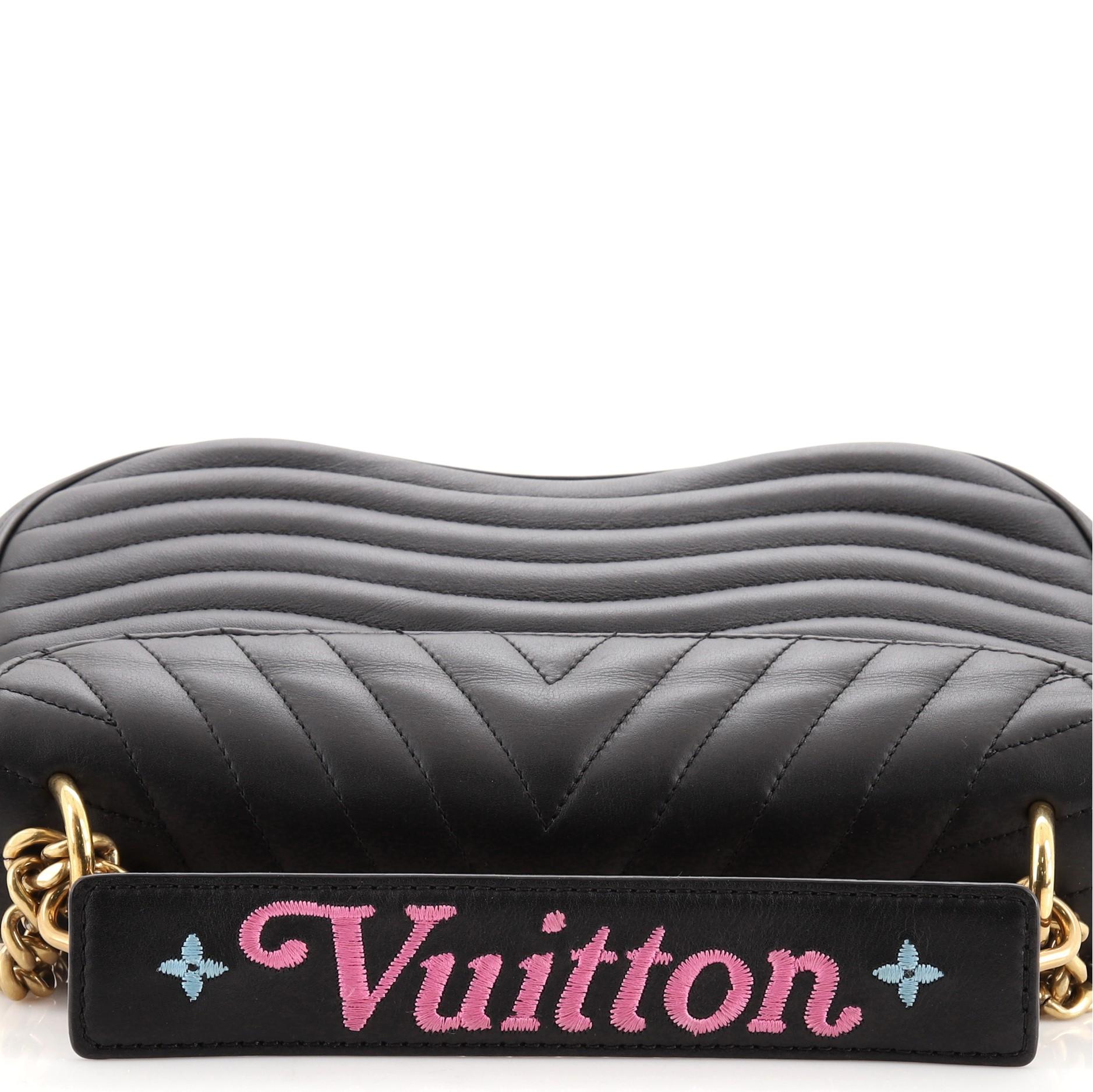 Louis Vuitton New Wave Chain Bag Limited Edition Patches Quilted Leather MM In Good Condition In NY, NY