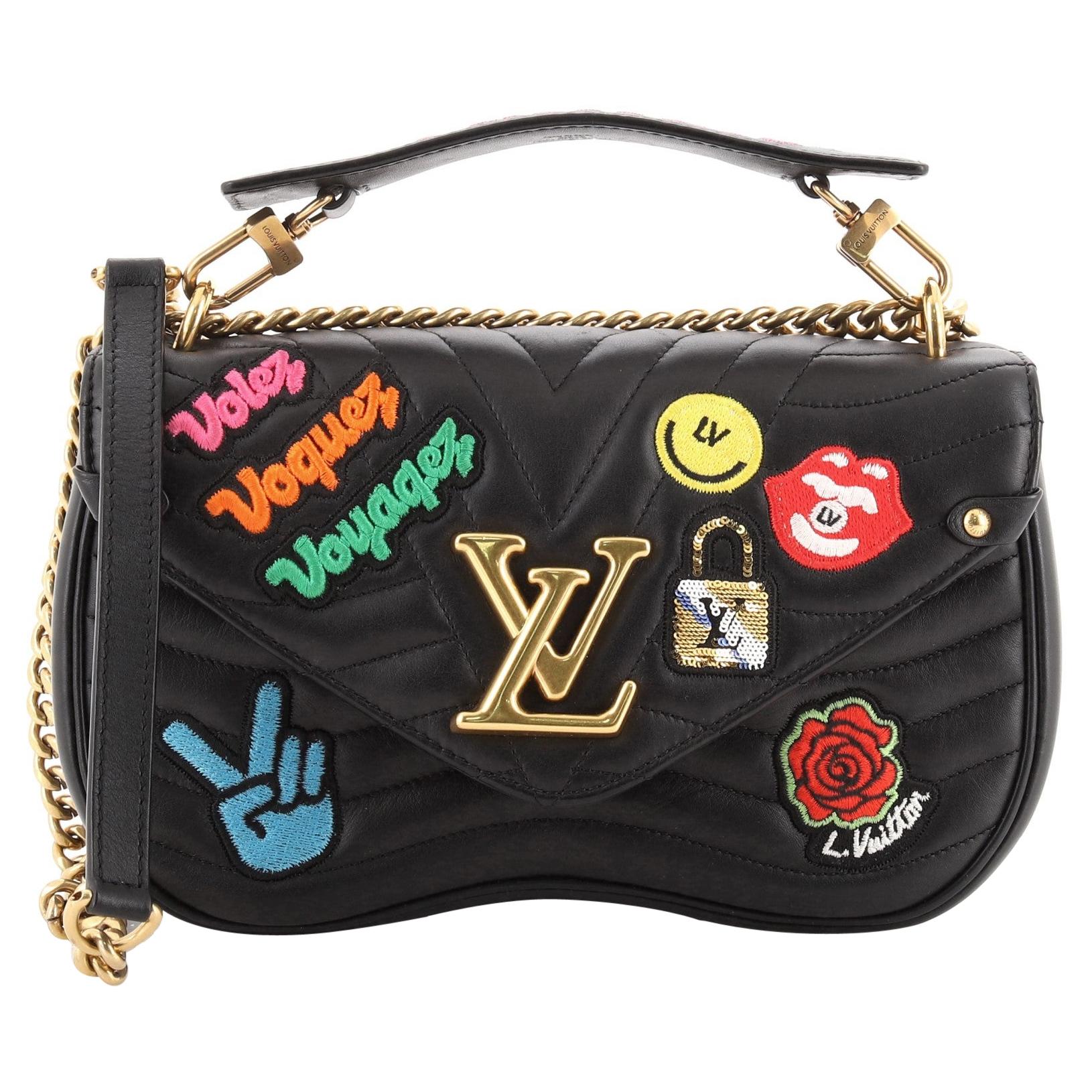 Louis Vuitton LV New Wave Chain Bag, Black, One Size