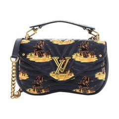 Louis Vuitton New Wave Chain Bag Limited Edition Printed Quilted Leather 