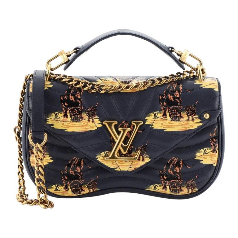 Louis Vuitton New Wave Chain Bag Limited Edition Printed Quilted Leather For Sale at 1stdibs