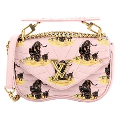Louis Vuitton New Wave Chain Bag Limited Edition Printed Quilted Leather PM