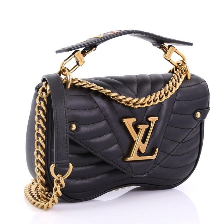 Louis Vuitton New Wave Chain Bag Quilted Leather MM at 1stdibs