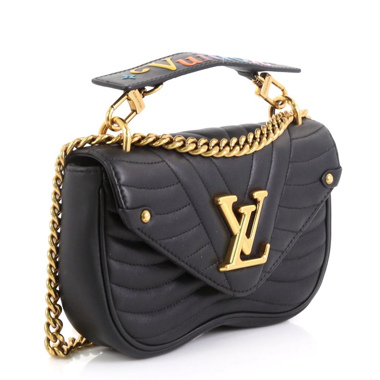 Louis Vuitton New Wave Chain Bag Quilted Leather MM at 1stdibs