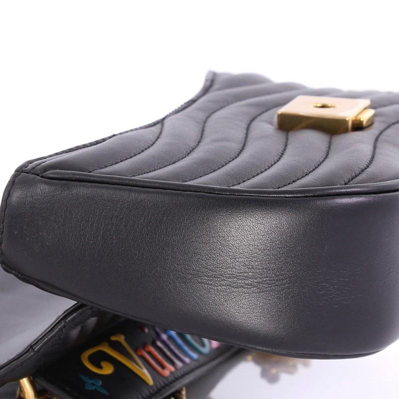 Women's Louis Vuitton New Wave Chain Bag Quilted Leather MM
