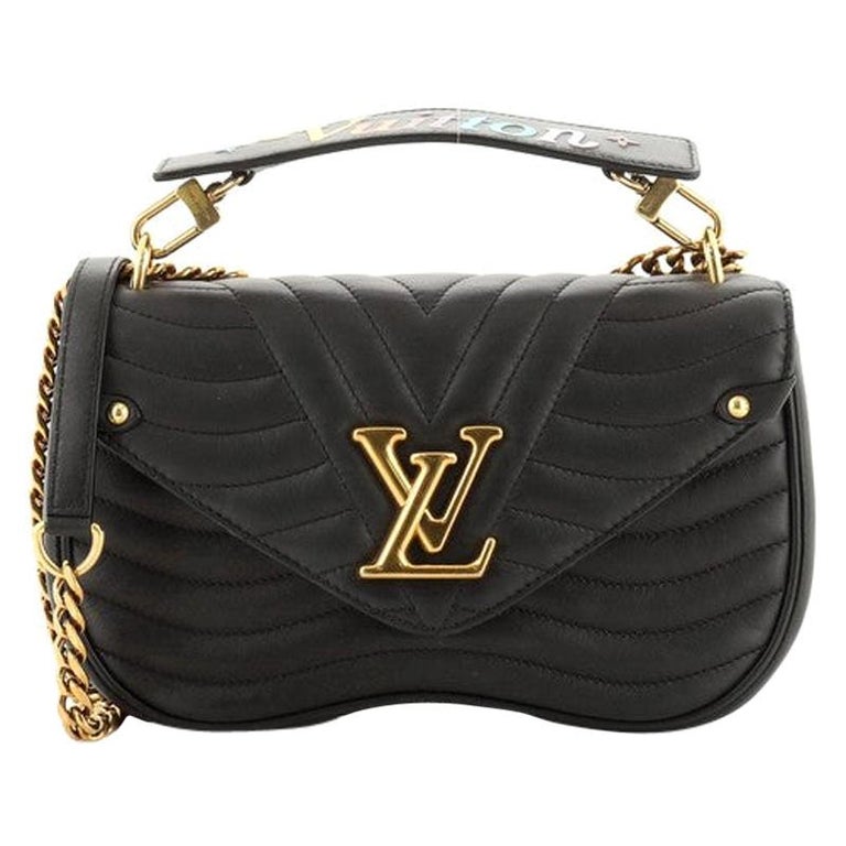 Louis Vuitton New Wave Chain Bag Quilted Leather MM at 1stdibs