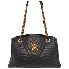 Louis Vuitton New Wave Chain Black Quilted Tote Handbag