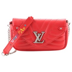 Louis Vuitton New Wave Chain Pochette Quilted Leather