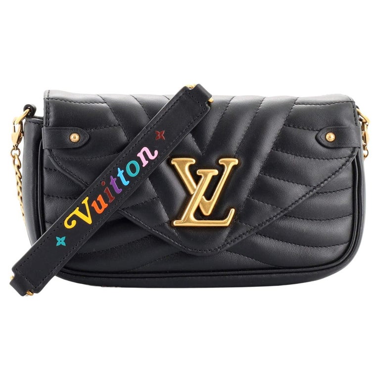 Louis Vuitton New Wave Chain Pochette Quilted Leather at 1stDibs
