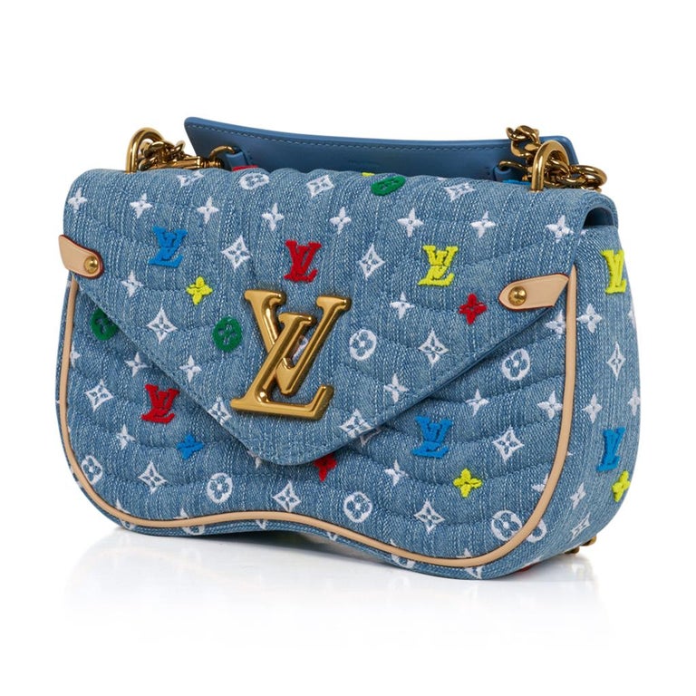 Flore chain handbag Louis Vuitton Multicolour in Denim - Jeans