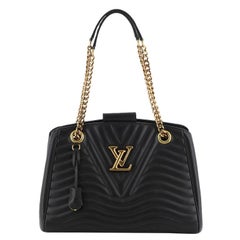 New wave leather handbag Louis Vuitton Black in Leather - 29398360