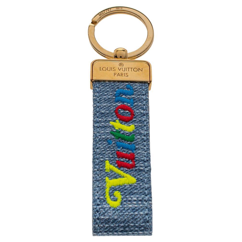 Louis Vuitton Dragonne new wave Key chain key ring bag charm Authentic