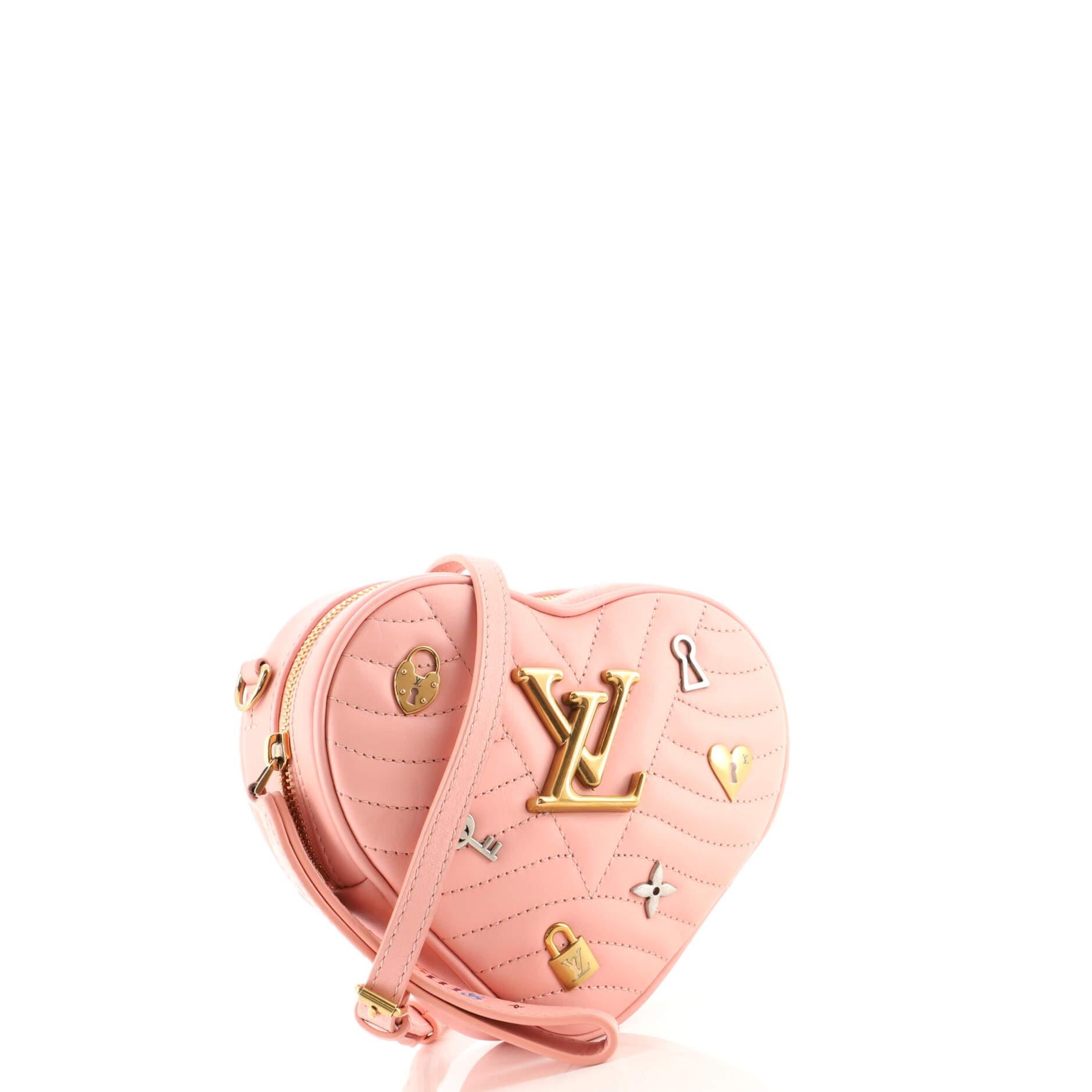 Louis Vuitton Rouge ÉCarlate Quilted Calfskin New Wave Lock Heart Bag Gold  Hardware, 2019 Available For Immediate Sale At Sotheby's