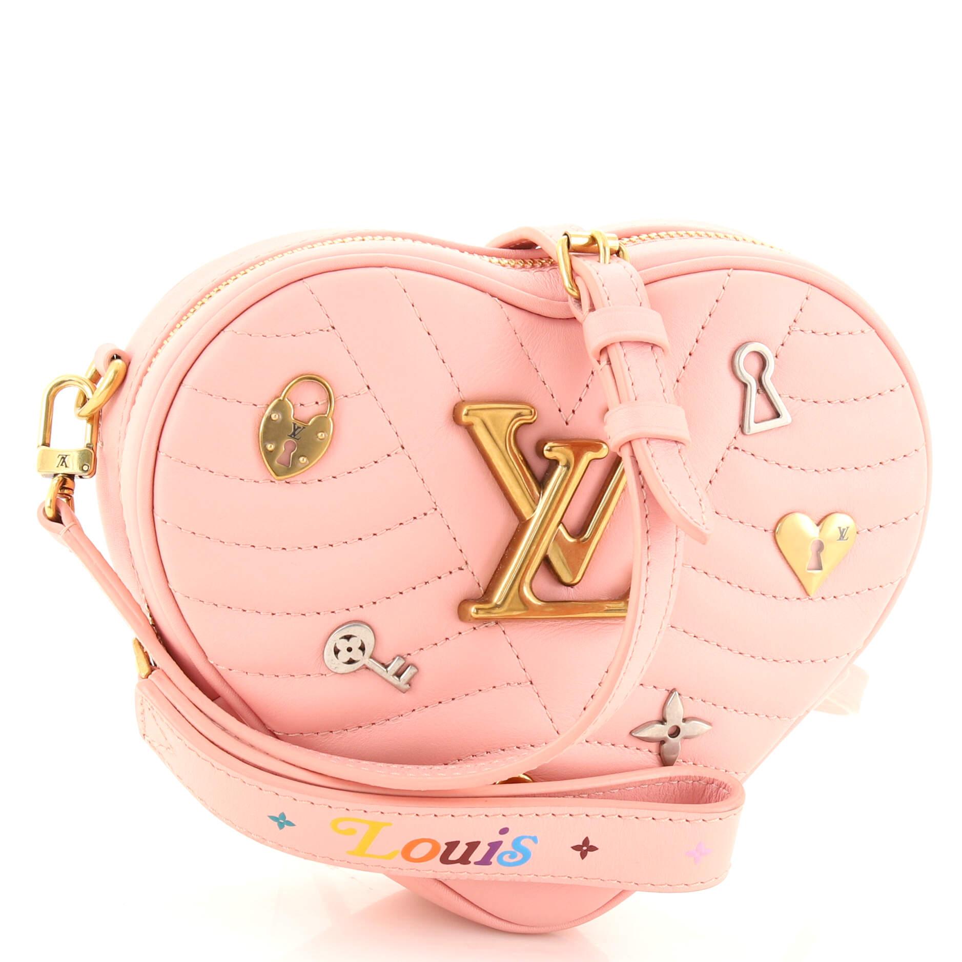 Louis Vuitton, Bags, Louis Vuitton New Wave Limited Edition Love Lock  Heart Pink Bag