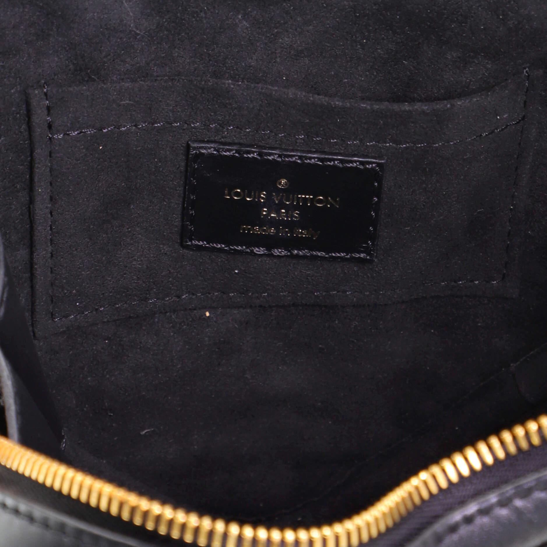 Black Louis Vuitton New Wave Heart Crossbody Bag Quilted Leather