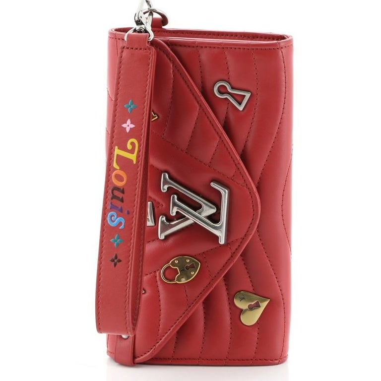 Louis Vuitton New Wave Long Wallet Embellished Quilted Leather at 1stdibs
