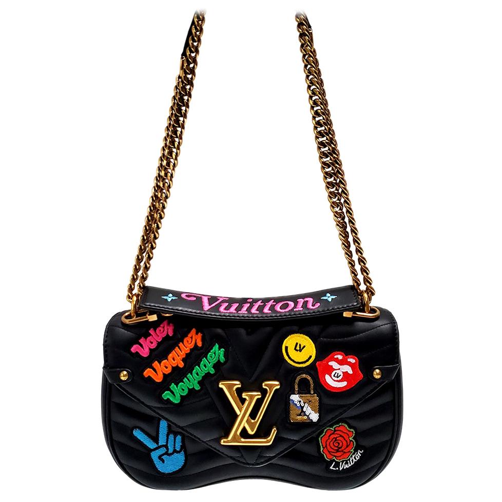 Louis Vuitton New Wave MM Black Hand Bag