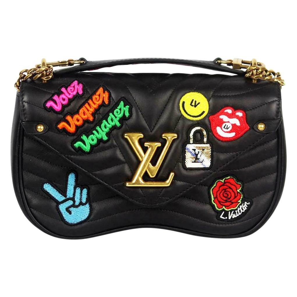 Louis Vuitton New Wave Chain Bag Limited Edition Patches Quilted Leather MM  at 1stDibs