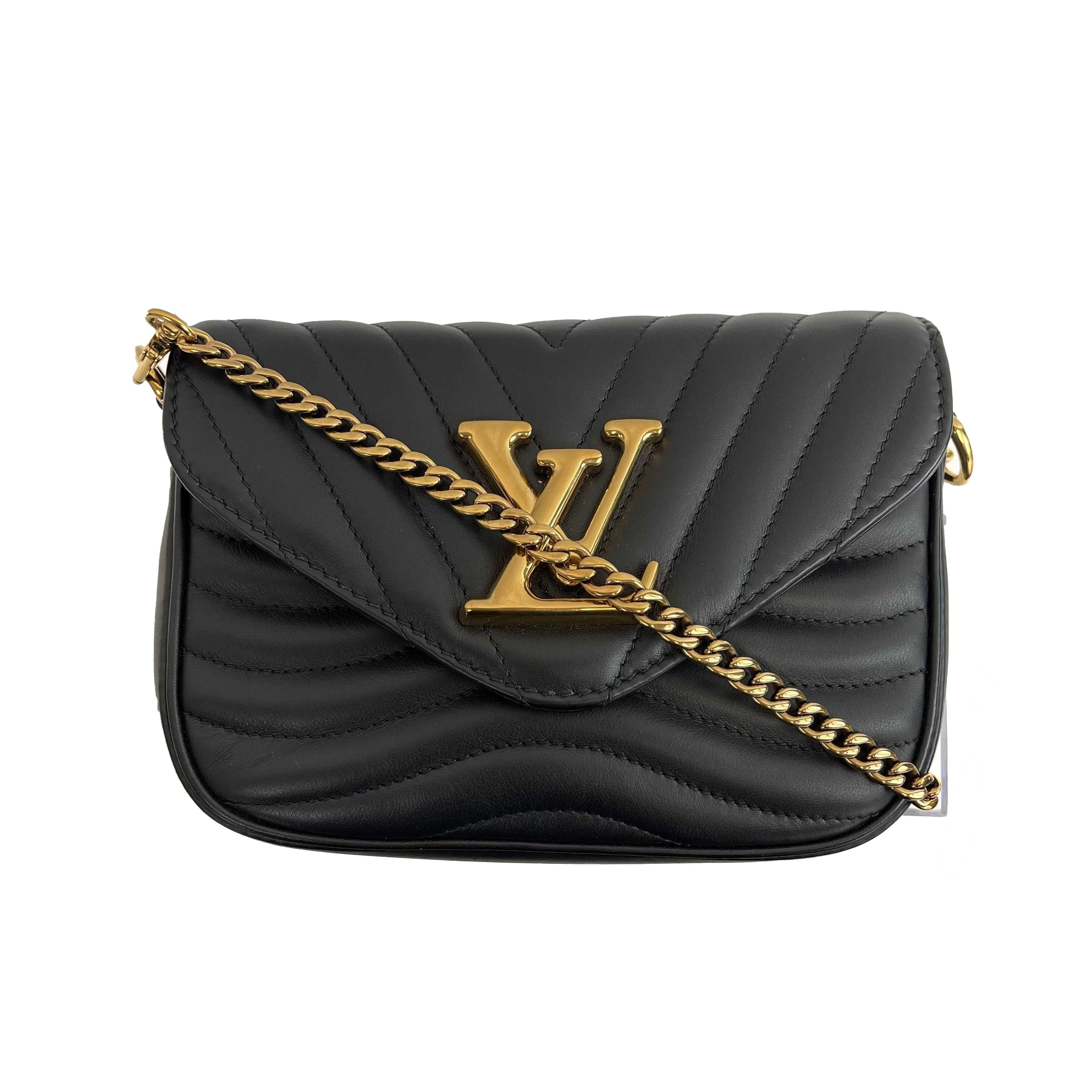 Women's 	Louis Vuitton - New Wave Multi-Pochette Black Crossbody / Full Kit