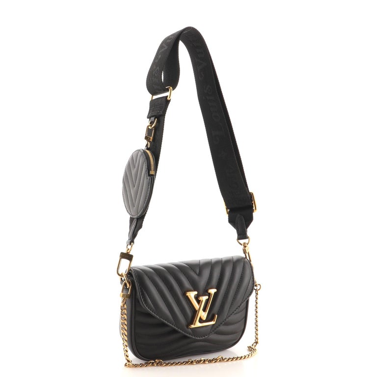 Louis Vuitton New Wave Multi Pochette Quilted Leather Gray 2435521