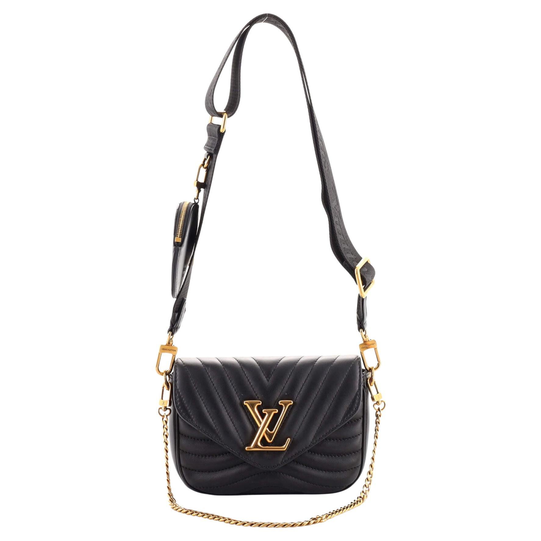 Louis Vuitton White Quilted Leather New Wave Chain Bag at 1stDibs