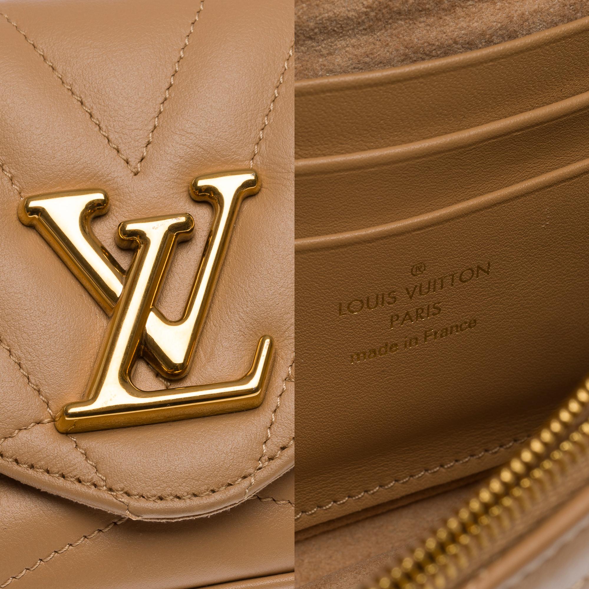 Louis Vuitton New Wave shoulder bag in hazelnut quilted calf leather, GHW 2