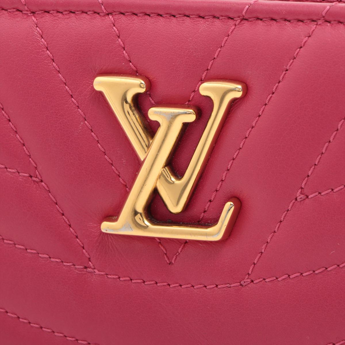 Louis Vuitton New Wave Zipped Compact Wallet Fuchsia For Sale 6