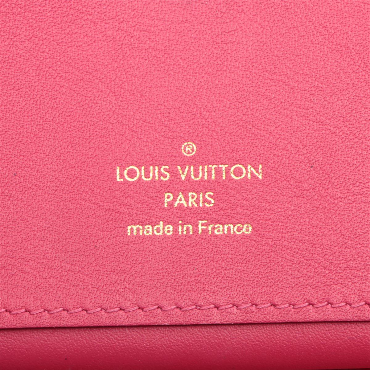 Louis Vuitton New Wave Zipped Compact Wallet Fuchsia For Sale 3