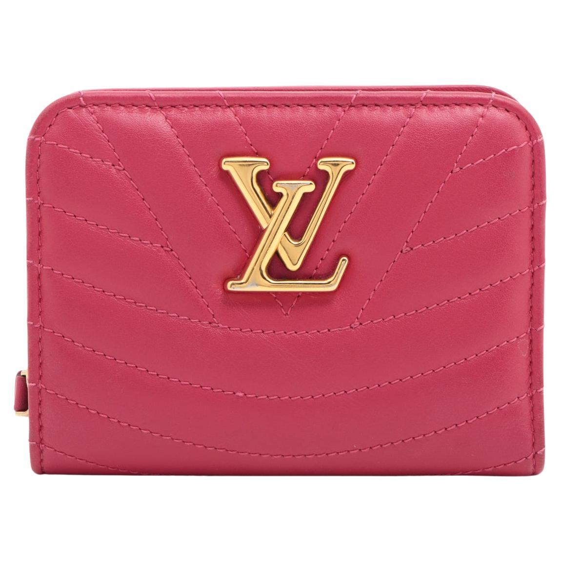 Louis Vuitton New Wave Zipped Compact Wallet Fuchsia For Sale