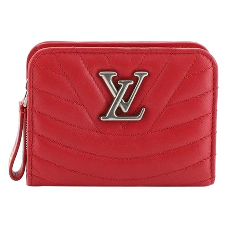 Louis Vuitton New Wave Zipped Compact Wallet Quilted Leather For Sale at 1stdibs
