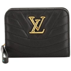 Louis Vuitton New Wave Zipped Compact Wallet Quilted Leather at