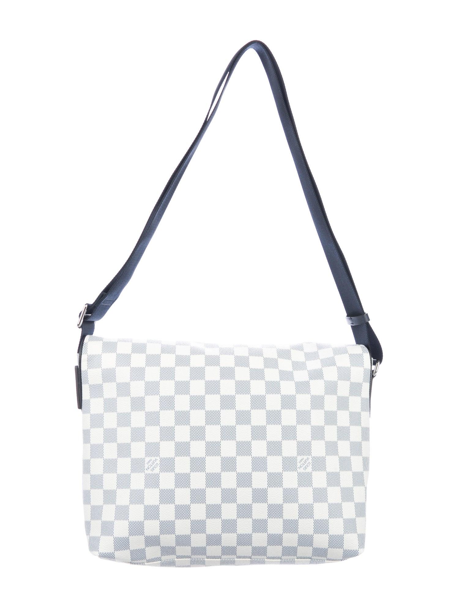 Gray Louis Vuitton NEW White Blue Monogram Men's Women's Carryall Travel Bag