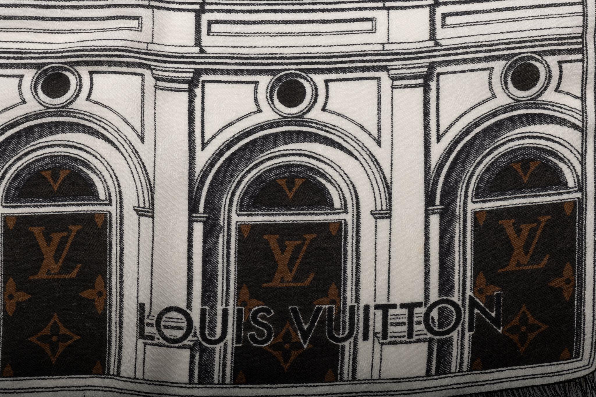 Louis Vuitton NIB Fornasetti Large Shawl For Sale 1