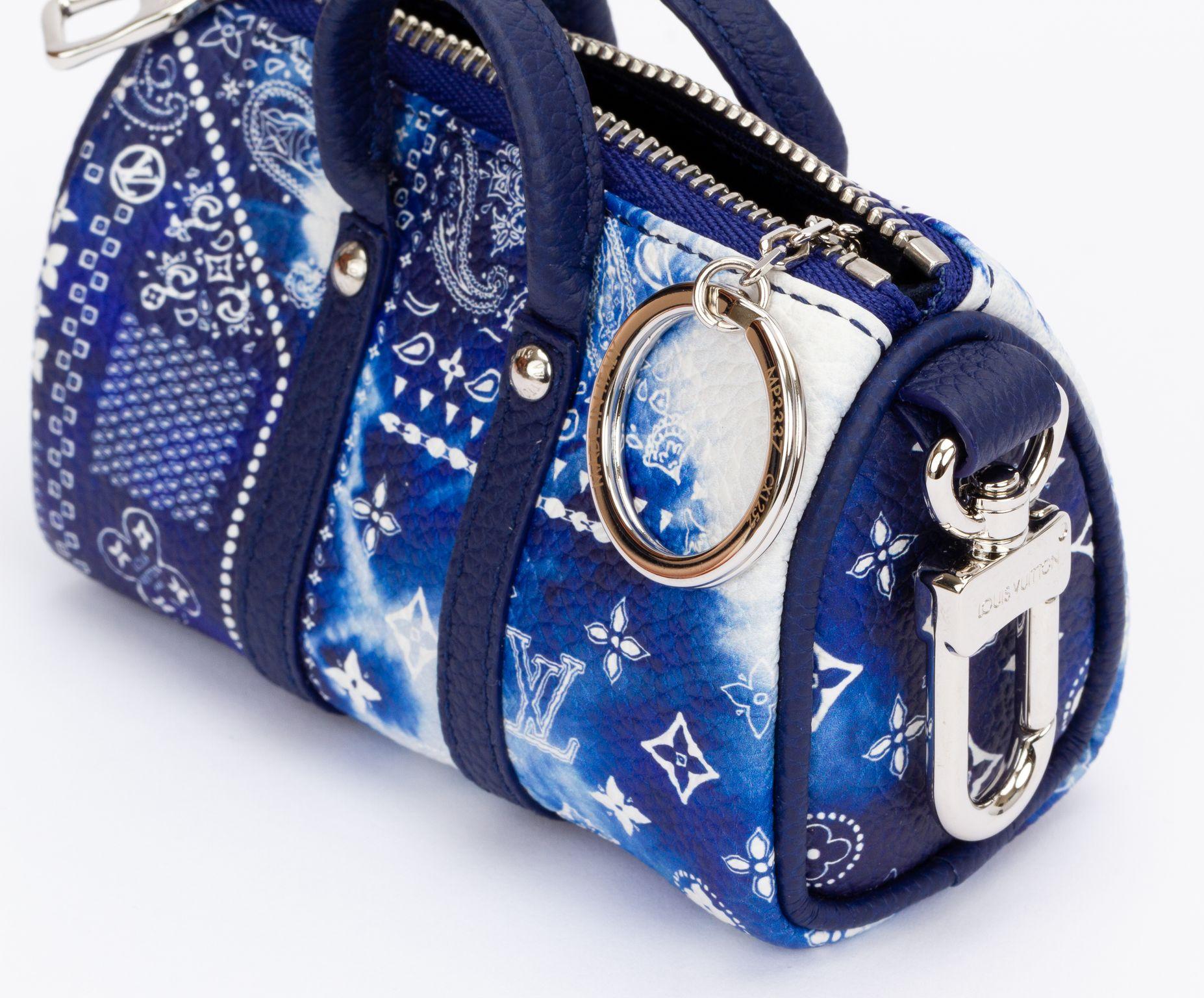 da uomo o donna Louis Vuitton NIB Miniatura Bandana Keepall in vendita