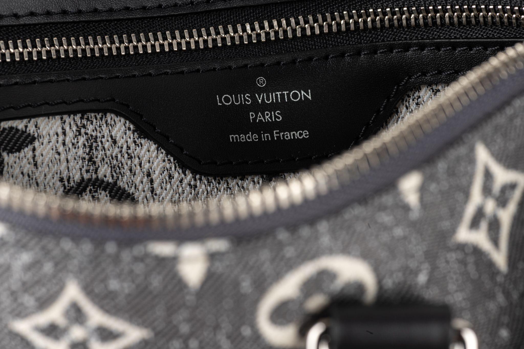 Louis Vuitton NIB Speedy 25 Grey Denim For Sale 1