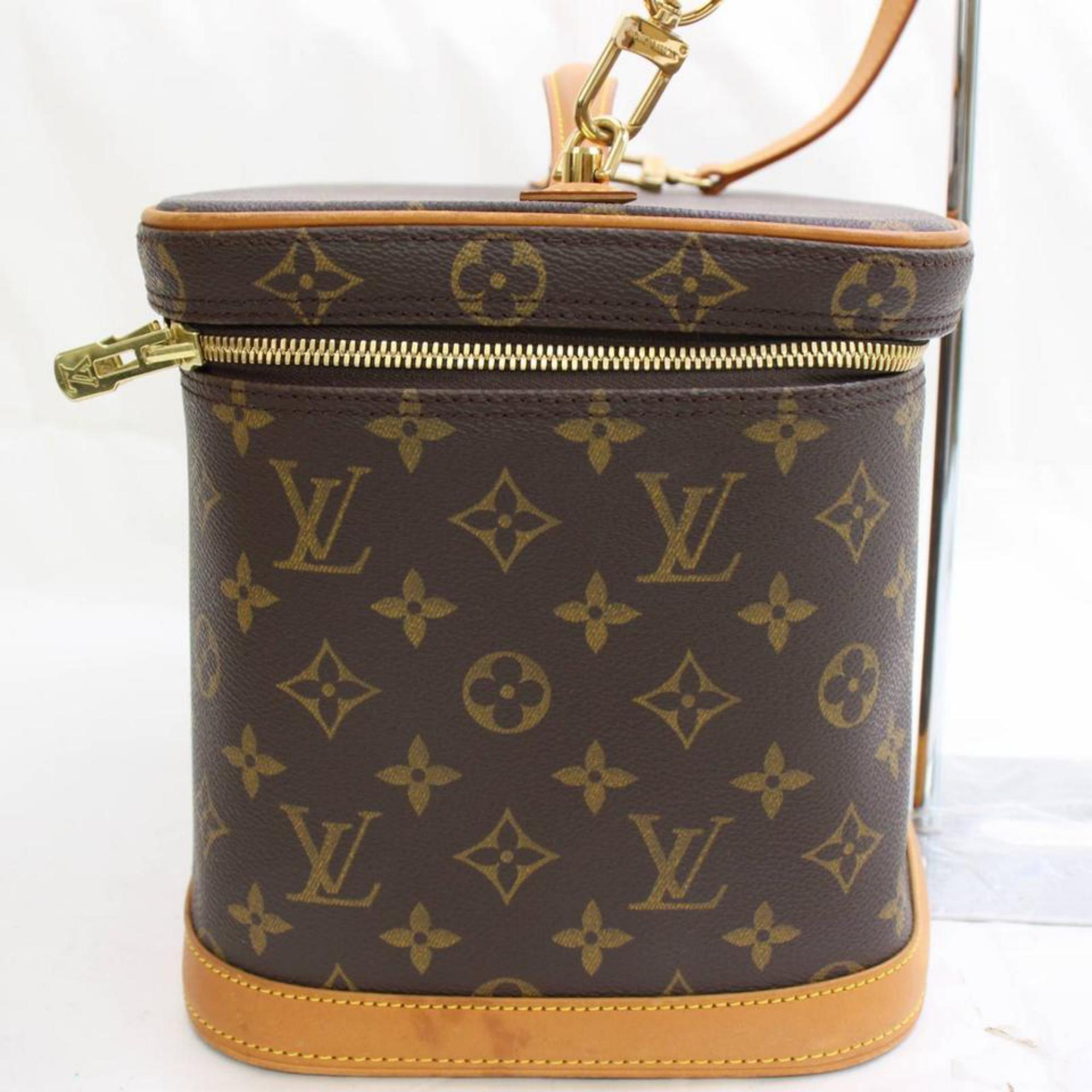 Louis Vuitton Nice Monogram Vanity 2way Trunk 867349 Brown Shoulder Bag For Sale 4