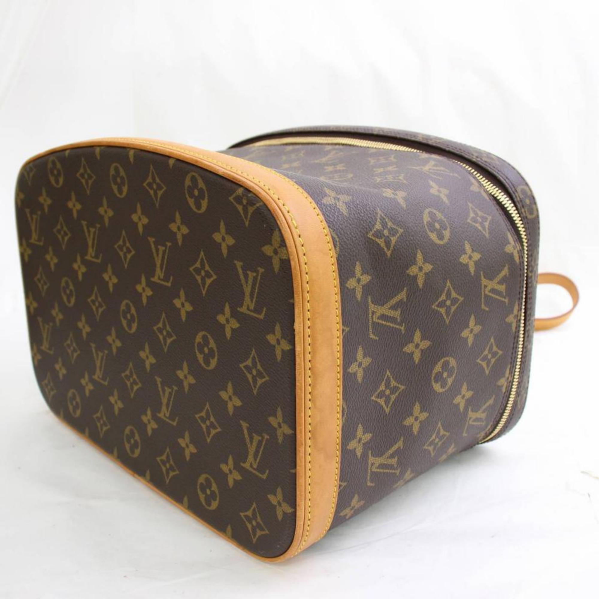 Louis Vuitton Nice Monogram Vanity 2way Trunk 867349 Brown Shoulder Bag For Sale 1