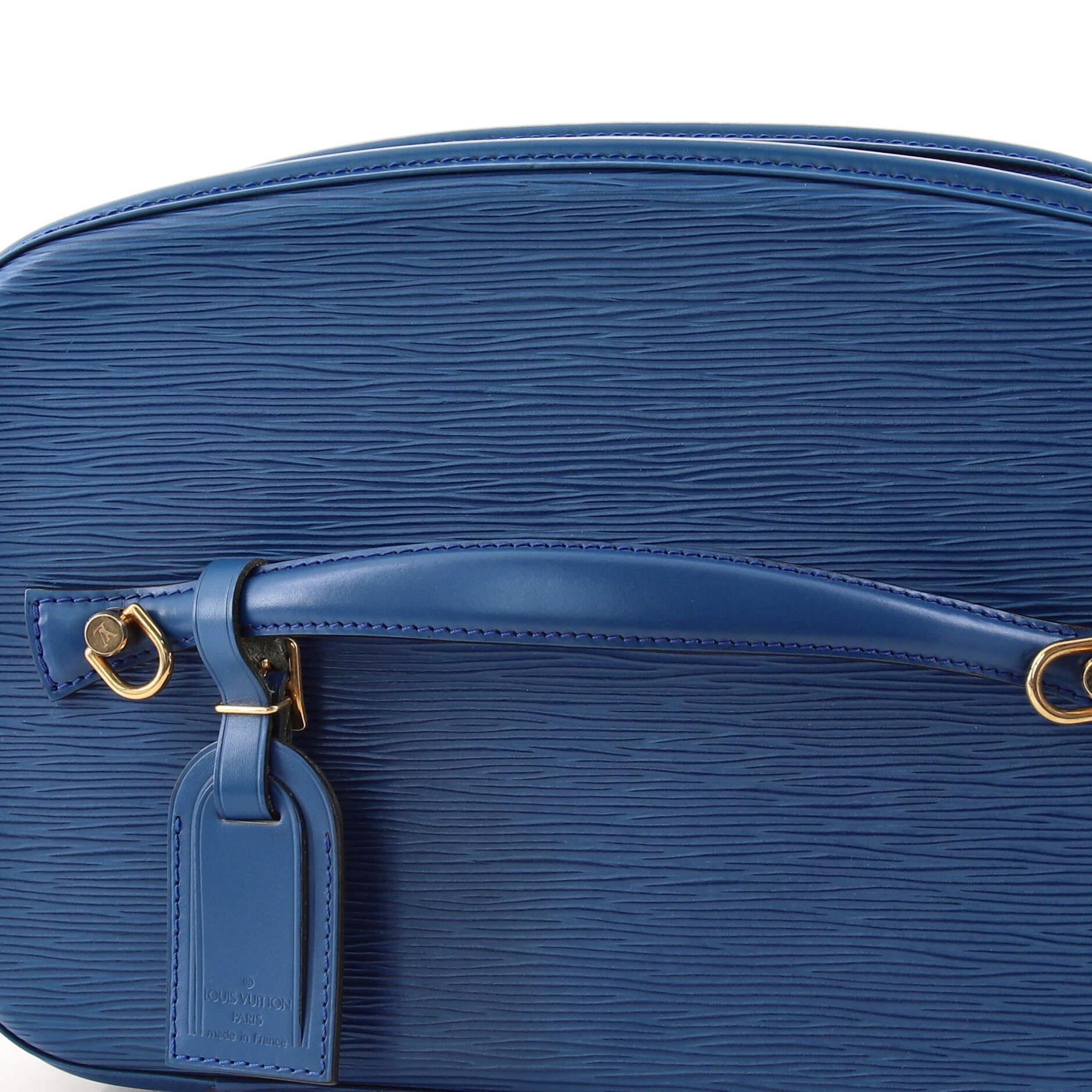 Blue Louis Vuitton Nice Train Case Epi Leather