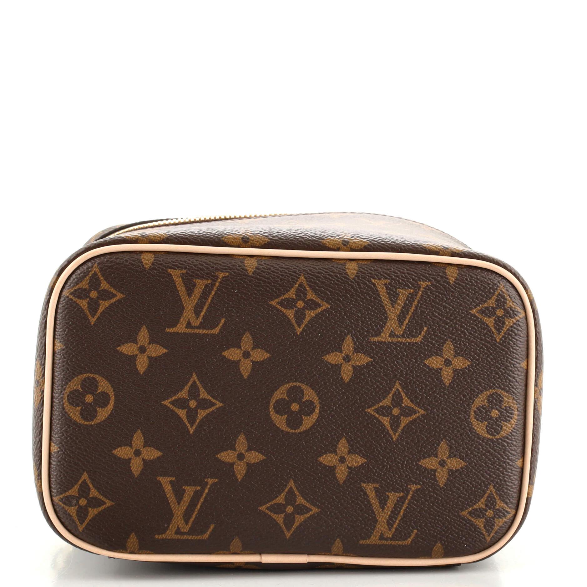 Black Louis Vuitton Nice Vanity Case Monogram Canvas Mini