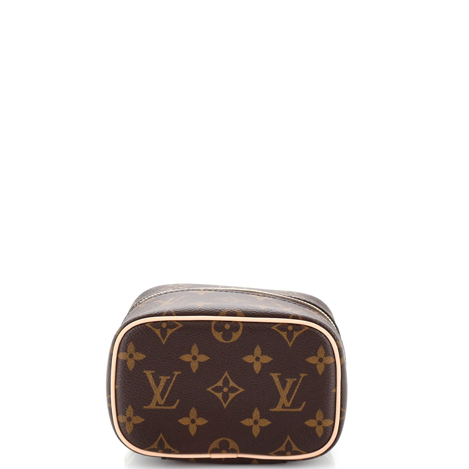 Louis Vuitton Nice Vanity Case Monogram Canvas Nano In Good Condition In NY, NY