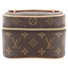 Nice Vanity Case von Louis Vuitton aus Segeltuch mit Monogramm Nano