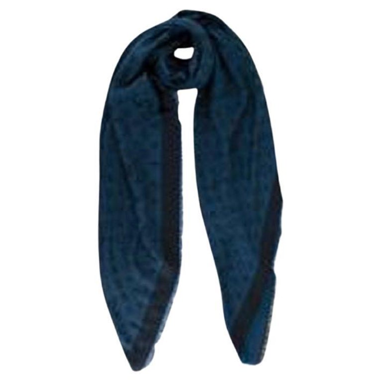 Louis Vuitton Monogram Shawl Blue - 9 For Sale on 1stDibs
