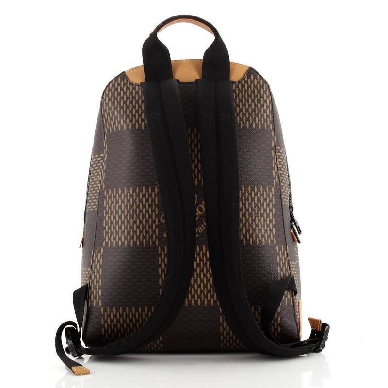 Black Louis Vuitton Nigo Campus Backpack Limited Edition Giant Damier and Monogram