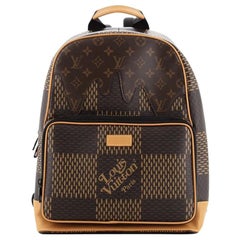 Louis Vuitton Nigo Campus Backpack Limited Edition Giant Damier and Monogram
