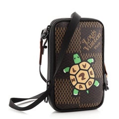 Louis Vuitton Nigo Double Phone Pouch Limited Edition Printed Giant Damie