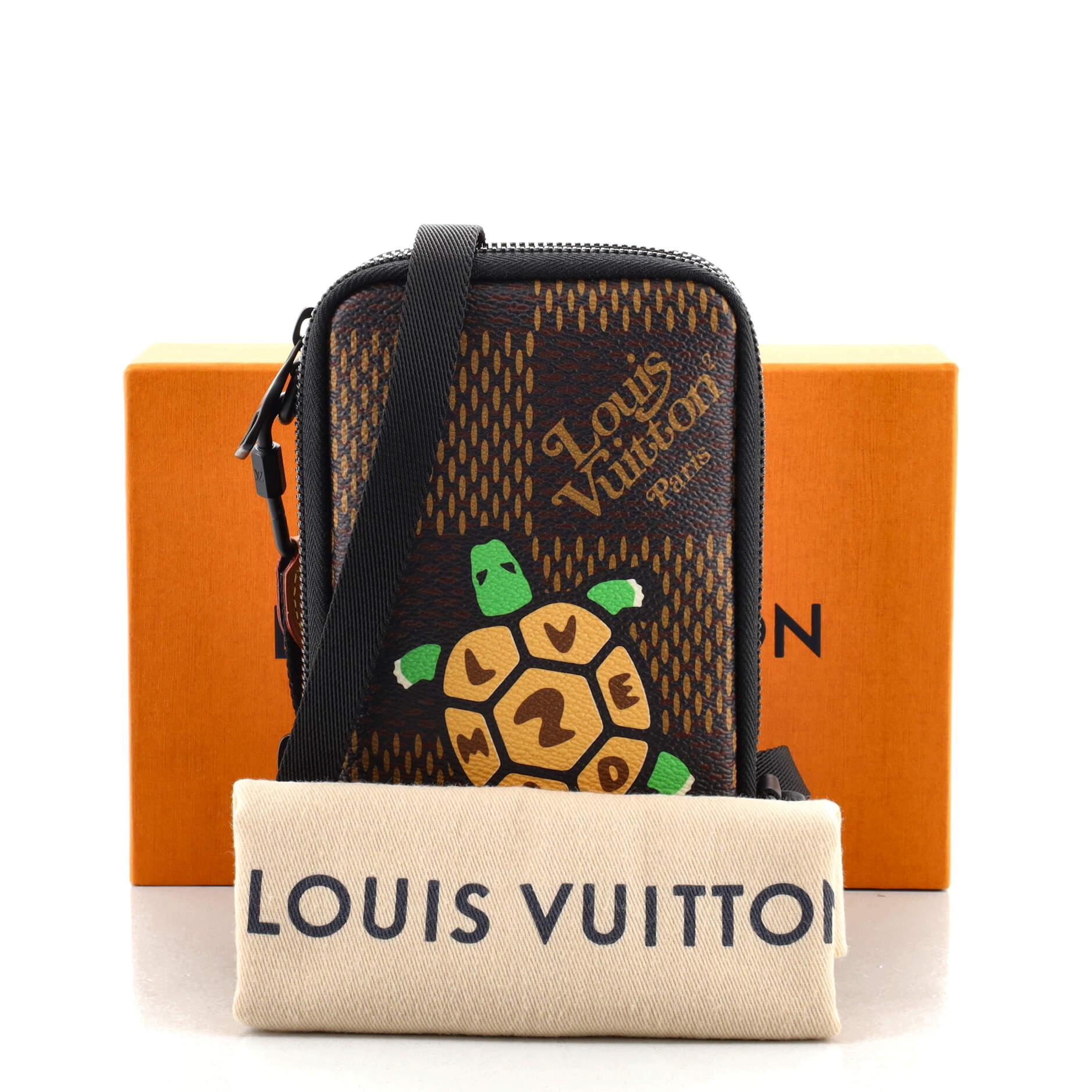 LOUIS VUITTON x NIGO Double Phone Pouch N40377 Bag Turtle Damier