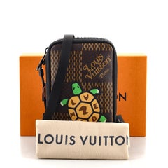 Louis Vuitton Nigo Double Phone Pouch Limited Edition Printed Giant Damier