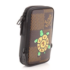 Louis Vuitton Nigo Double Phone Pouch Limited Edition Printed Giant Damier