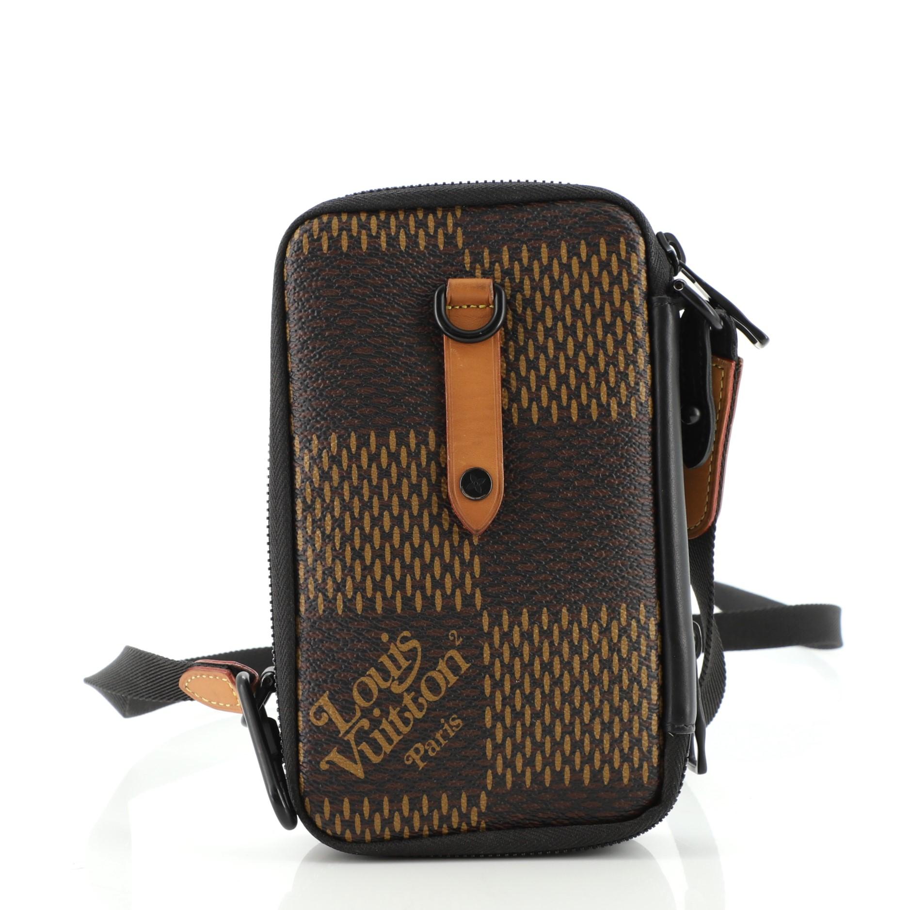 lv double phone pouch nm