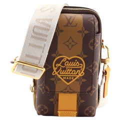Louis Vuitton Nigo Flap Double Phone Pouch Limited Edition Stripes Monogram