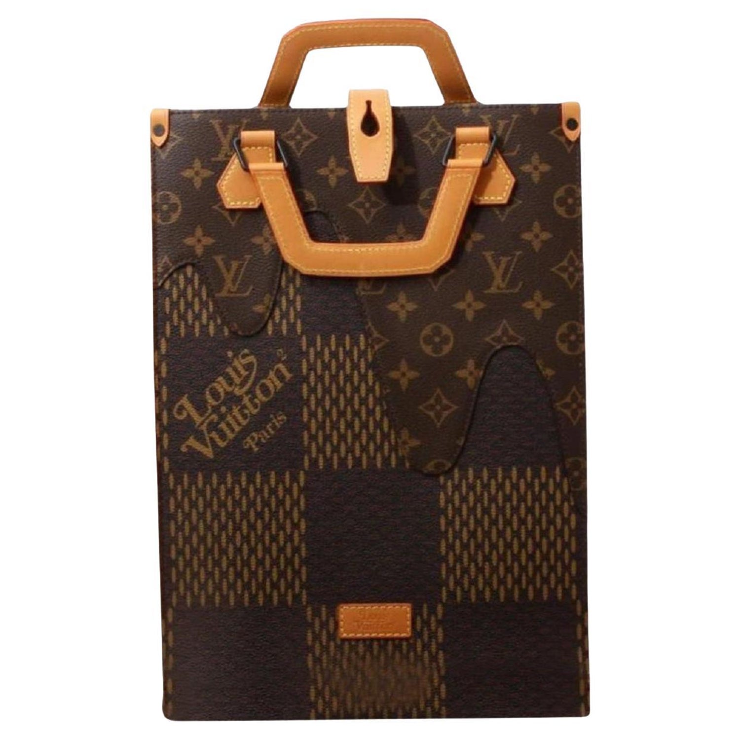 Louis Vuitton Brown Damier Giant Monogram Nigo e Messenger Bag at  1stDibs